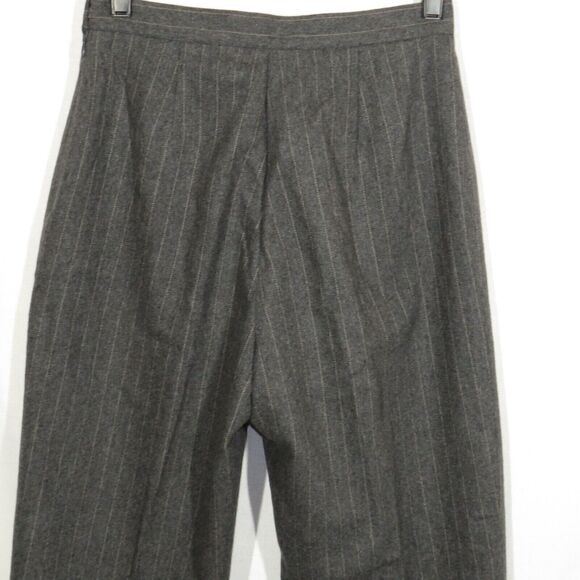 Kasper Gray Pinstripe Wool Blend Classic Pantsuit Career Suit Size 6 - Picture 10 of 11